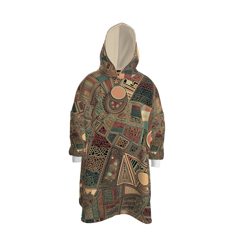 A Patchwork Relaxation - Hoodie Blanket