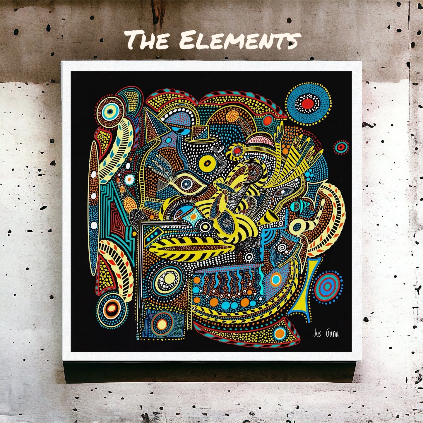 Die Elemente - Leinwanddruck